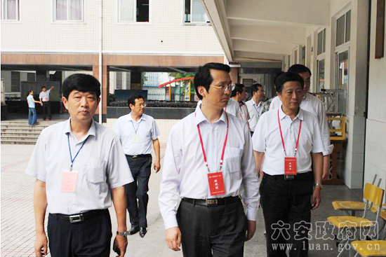 付新安一行巡视高考考点-六安市人民政府网