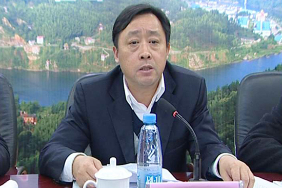 省供销社党组成员,纪检组长,六安市副市长陈辉在会上讲话