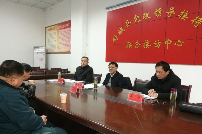 近日,市委常委,市纪委书记,市监察委员会主任汪德满赴舒城开展接访