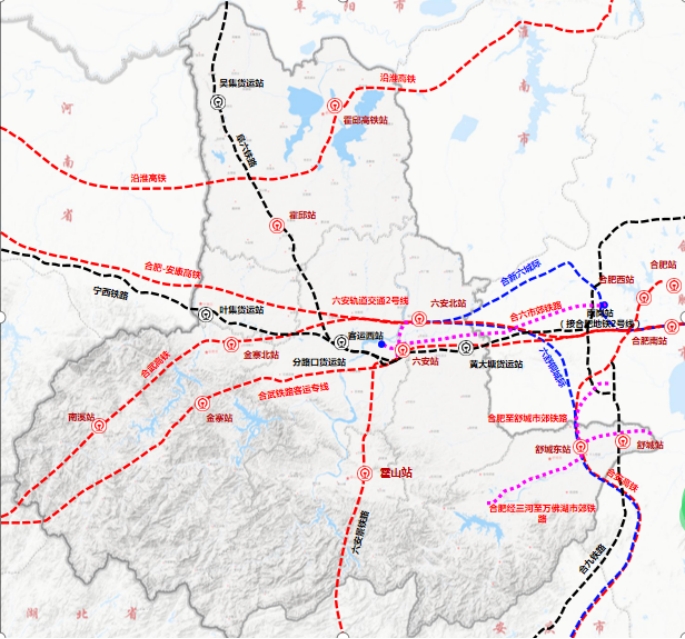 六安市最新道路规划图图片