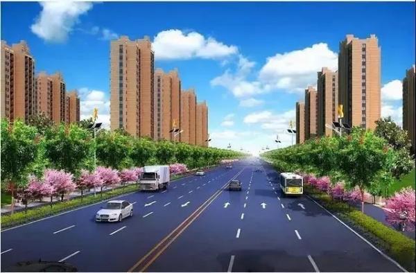 七门堰路（景观大道—河西二环）道路工程简介