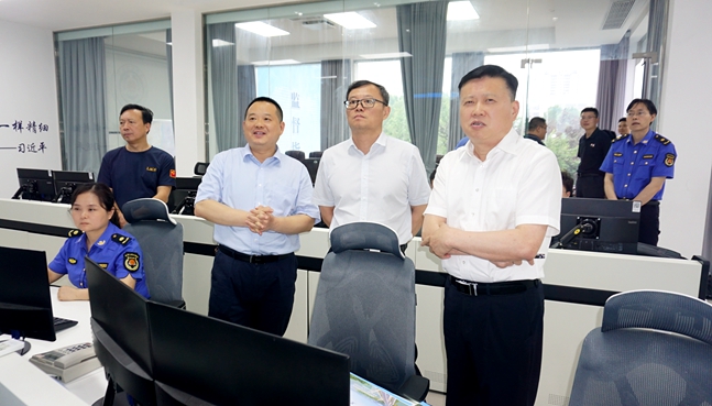 胡雪松督导调研城区防汛备汛工作