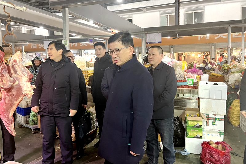 2月5日下午，副市长、一级巡视员孙学龙赴城区检查春节期间市场食品安全保供工作。