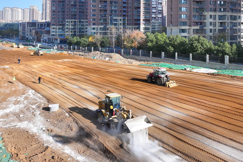 长安北路“焕新”忙